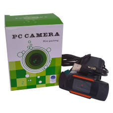 2020 Веб камера 720р USB 2.0 чорна + Audio шнур 3,5 Джек