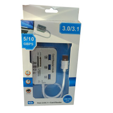 USB концентратор Combo Card Reader+HAB 3.0\3.1 У КОРОБЦІ