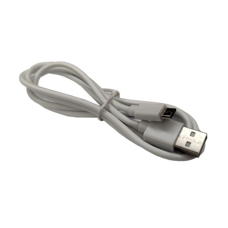 Шнур USB-microUSB 1м.  Белый.