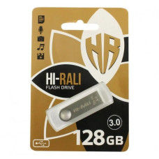 Накопичувач 3.0 USB 128GB Hi-Rali Shuttle серія срібло