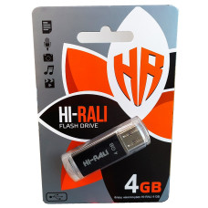 Флеш  Hi-Rali 4GB Rocket series чёрный