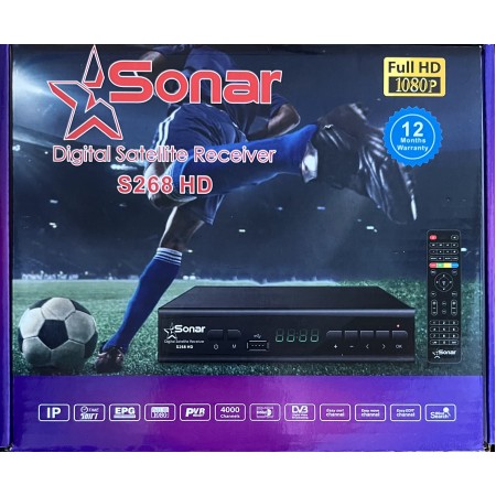 Спутниковый ресивер тюнер SONAR S268HD Прошивка Гарантия 12 месяцев