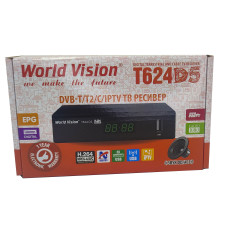 Т2 ресивер  World Vision T624D5 +IPTV
