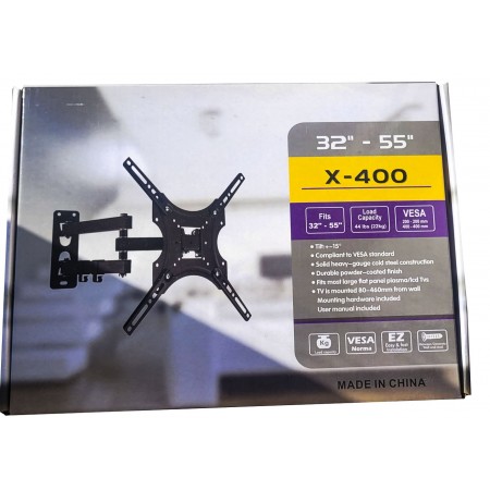 Кронштейн для телевизора  X-400  26-65 диаг. До 60кг. Кут нахилу +-15°