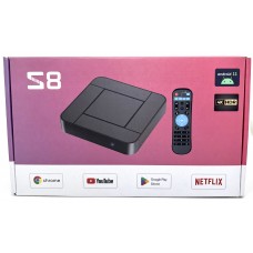 Смарт ТВ-приставка S8 Android 11 4/32Гб, гарантия 6м.