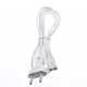 Сетевой шнур 1,8м 2х0,75мм БЕЛЫЙ Сетевой шнур 1,8м 2х0,75мм БЕЛЫЙ