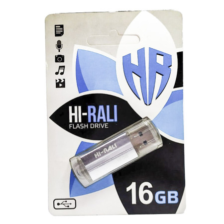 Флеш  Hi-Rali 16GB Corsair series Silver