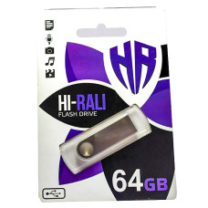 Флеш. Метал   Hi-Rali 64GB Shuttle series Silver