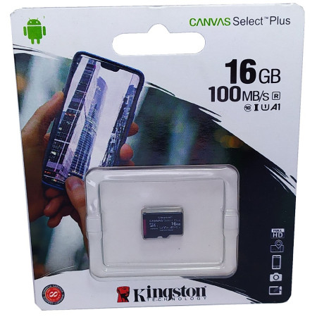 micro SDHC карта памяти Kingston 16GB class 10 (без адаптера)