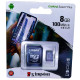 micro SDHC карта памяти Kingston 8GB class 10 (с адаптером)