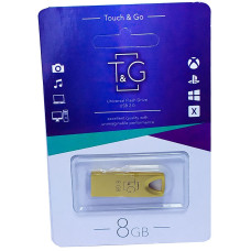 USB флеш T&G 117 золото Metal series 8GB