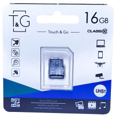 micro SDHC карта пам'яті T&G 16GB class 10 (без адаптера)