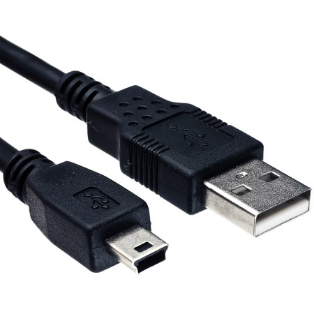 Шнур USB-miniUSB 1м. Чорний